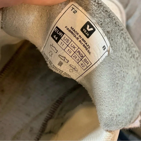 Veja V-10 B-Mesh White  Brown Low Top Sneakers 11 - Picture 4 of 13